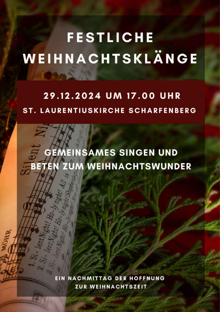 Plakat Weihnachtsliedersingen