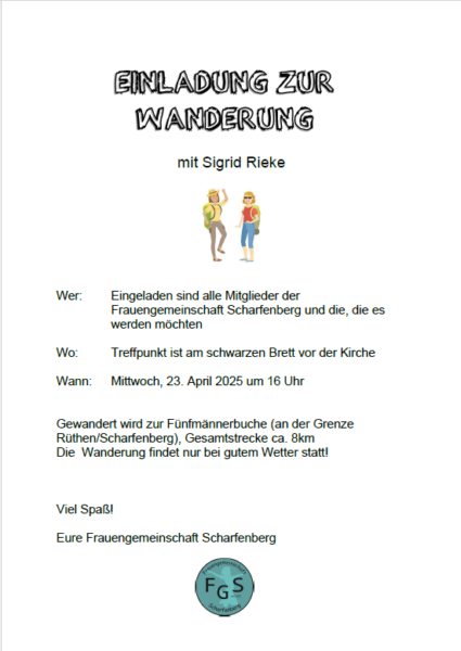 Wanderung, FGS