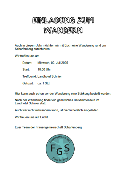 Wanderung FGS