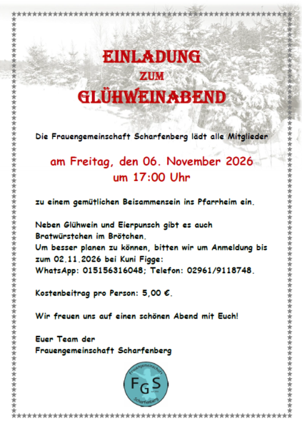 Glühweinabend der FGS